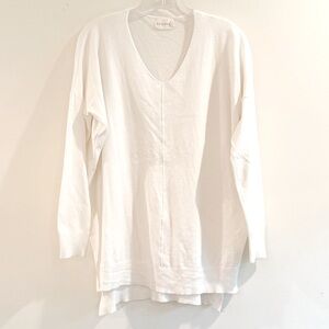 Dreamers Cream V-Neck Tunic Sweater